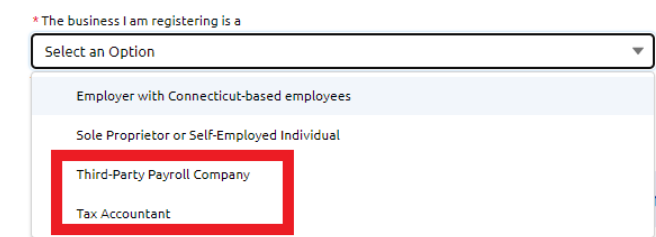 Screenshot of the Enter your contact information step of the registration form