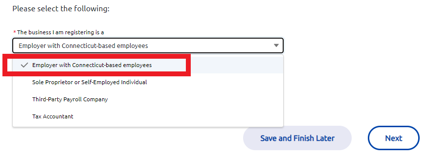 Screenshot of the Enter your contact information step of the registration form